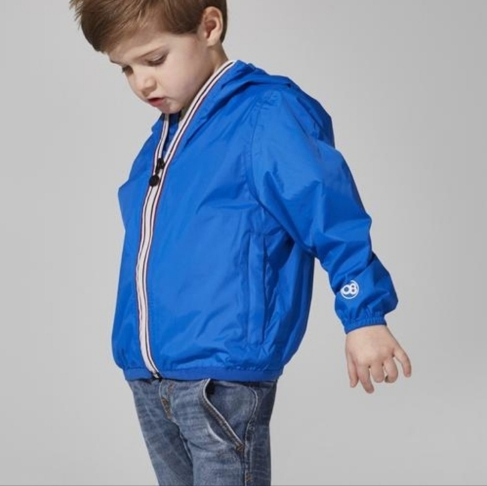 TAG Kids Waterproof Blue Raincoat with Hood